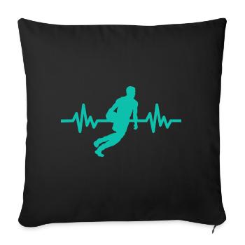 Haertbeat Basketball - USA - Team Sports - Hoops - Sofa pillowcase 17,3'' x 17,3'' (45 x 45 cm) - black - Front