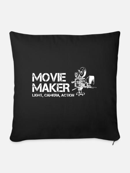 Movie Maker - Sofakissenbezug 45 x 45 cm - Schwarz