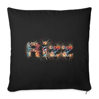 Rizz - Fireworks - Sofa pillowcase 17,3'' x 17,3'' (45 x 45 cm) - black - Front