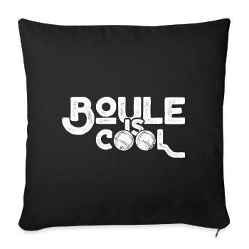 Boule is cool! Bouler Outfit Boule Kugeln - Sofakissenbezug 45 x 45 cm - Schwarz - Vorne