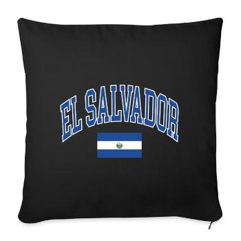 El Salvador - Sofakissenbezug 45 x 45 cm - Schwarz - Vorne