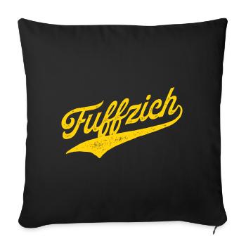 Fuffzich - Cinquantième anniversaire - Housse de coussin décorative 45 x 45 cm - noir - Devant