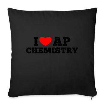 AP Chimie Drôle Lycée AP Class Survivor - Housse de coussin décorative 45 x 45 cm - noir - Devant