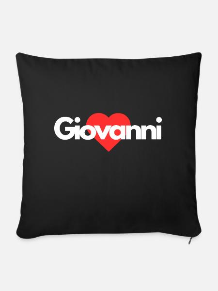 Giovanni - Sofakissenbezug 45 x 45 cm - Schwarz