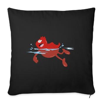 Hello Maestro Floating Blood Cell Hemo - Sofa pillowcase 17,3'' x 17,3'' (45 x 45 cm) - black - Front