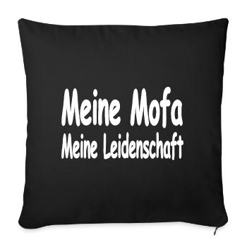 Moped - Sofa pillowcase 17,3'' x 17,3'' (45 x 45 cm) - black - Front
