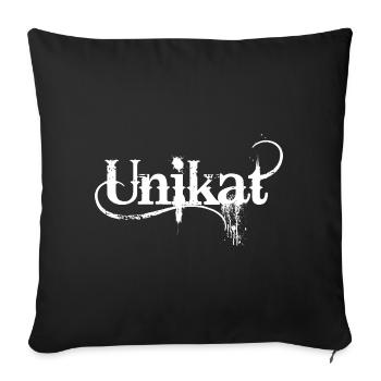 Unique Unique Individual Self-Worth Unique - Sofa pillowcase 17,3'' x 17,3'' (45 x 45 cm) - black - Front