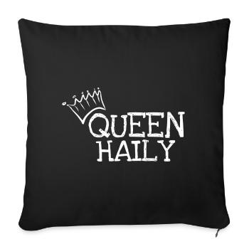Gift for Haily - Sofa pillowcase 17,3'' x 17,3'' (45 x 45 cm) - black - Front