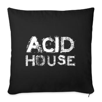Acid House Bold Print - Sofa pillowcase 17,3'' x 17,3'' (45 x 45 cm) - black - Front
