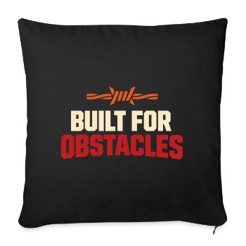 Obstacle Course Racer Obstacle Course Ocr - Sofa pillowcase 17,3'' x 17,3'' (45 x 45 cm) - black - Front