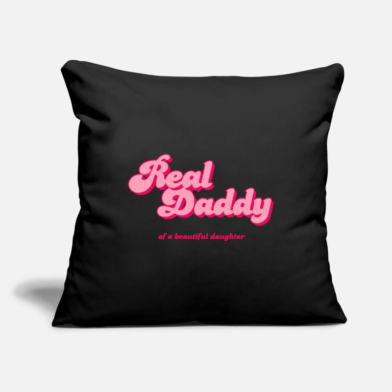 Real Daddy Pink Script Print Sofa pillowcase 17,3'' x 17,3'' (45 x 45 cm)