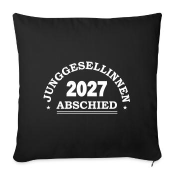 2027 Junggesellinnenabschied - Sofakissenbezug 45 x 45 cm - Schwarz - Vorne