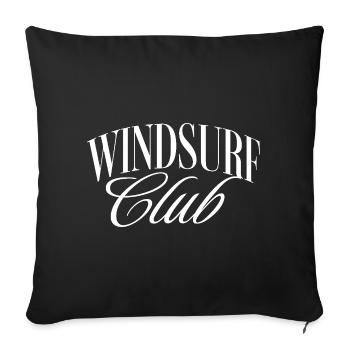 Windsurf Club - Sofa pillowcase 17,3'' x 17,3'' (45 x 45 cm) - black - Front