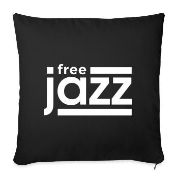 Free jazz - Sofa pillowcase 17,3'' x 17,3'' (45 x 45 cm) - black - Front