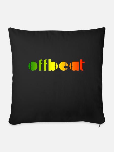 Offbeat, Reggae music - Sofakissenbezug 45 x 45 cm - Schwarz