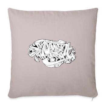 Graffiti - moment - Housse de coussin décorative 45 x 45 cm - taupe clair - Devant