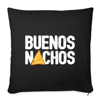 Nourriture Taco Nachos Graphique - Housse de coussin décorative 45 x 45 cm - noir - Devant