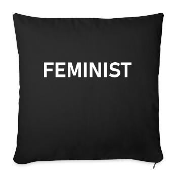 Feminist - Sofakissenbezug 45 x 45 cm - Schwarz - Vorne