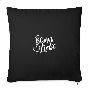 Bonn Amour - Housse de coussin décorative 45 x 45 cm - noir - Devant