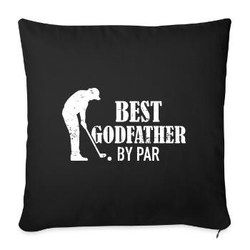 Parrain - Housse de coussin décorative 45 x 45 cm - noir - Devant