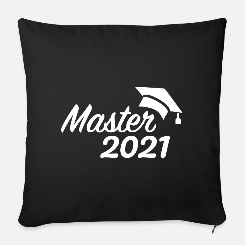 Master 2021 - Sofakissenbezug 45 x 45 cm - Schwarz
