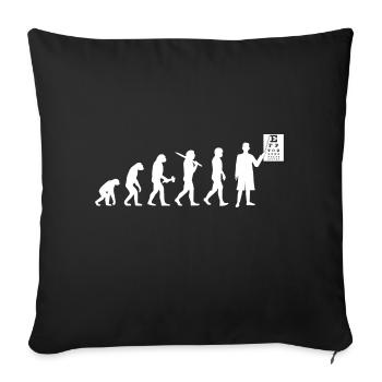 Optometrist Optometrist Optometry Evolution Gift - Sofa pillowcase 17,3'' x 17,3'' (45 x 45 cm) - black - Front