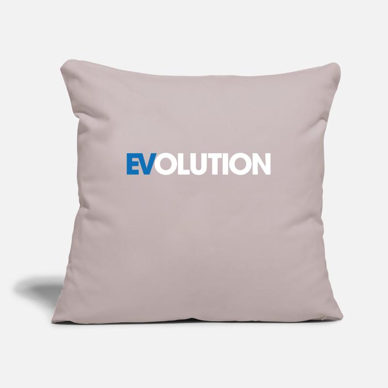 Elektrisch - E Auto - Evolution - Spruch Sofakissenbezug 45 x 45 cm