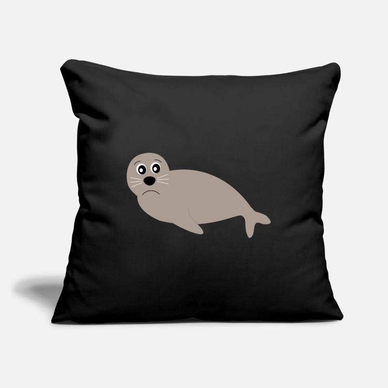 phoques phoques phoques animaux Housse de coussin décorative 45 x 45 cm