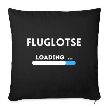 Fluglotse|Air Traffic Controller - Sofakissenbezug 45 x 45 cm - Schwarz - Vorne