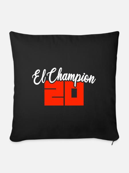 20 El Champion Moto Motorsport - Sofakissenbezug 45 x 45 cm - Schwarz
