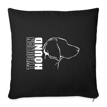 TYROLEAN HOUND Profile Dogs Dog Wilsigns - Sofa pillowcase 17,3'' x 17,3'' (45 x 45 cm) - black - Front