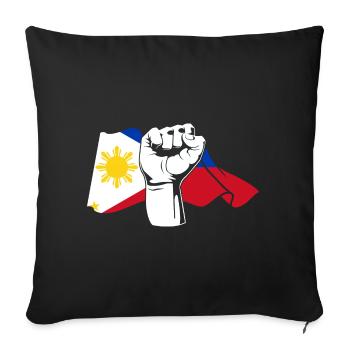 Faust Filipino Philippines - Housse de coussin décorative 45 x 45 cm - noir - Devant