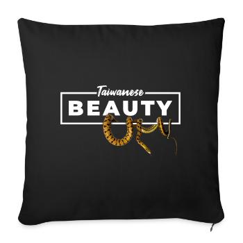 Taiwan Beauty Snake Propriétaire - Housse de coussin décorative 45 x 45 cm - noir - Devant