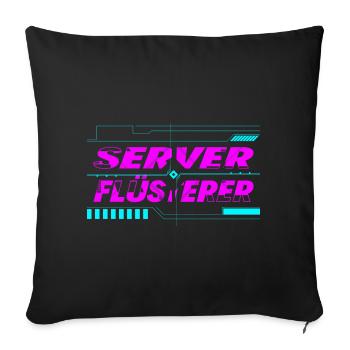 Server Whisperer - Sofa pillowcase 17,3'' x 17,3'' (45 x 45 cm) - black - Front