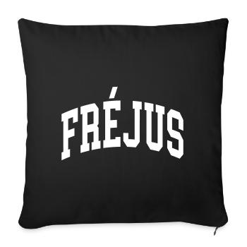 Fréjus - Sofa pillowcase 17,3'' x 17,3'' (45 x 45 cm) - black - Front