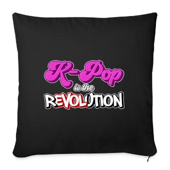 La K-Pop est la révolution | kpop KPop Idée cadeau - Housse de coussin décorative 45 x 45 cm - noir - Devant