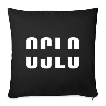 Oslo - Sofa pillowcase 17,3'' x 17,3'' (45 x 45 cm) - black - Front