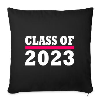 Class of 2023 - Sofakissenbezug 45 x 45 cm - Schwarz - Vorne