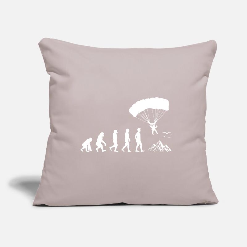 Parachute Parachute Parachute Parachutisme Évolution Housse de coussin décorative 45 x 45 cm