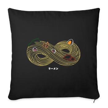 Infinity Pleasure - Sofa pillowcase 17,3'' x 17,3'' (45 x 45 cm) - black - Front