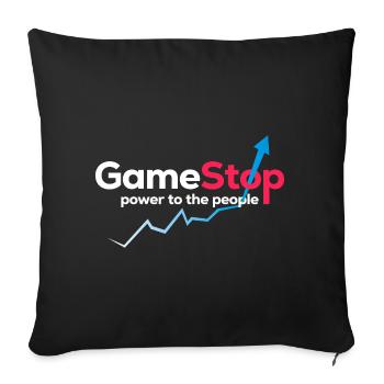 Game Power-Grafik - Sofakissenbezug 45 x 45 cm - Schwarz - Vorne