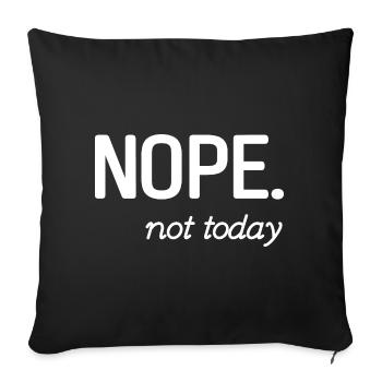 Minimalist Inspirational Quote Design - Sofa pillowcase 17,3'' x 17,3'' (45 x 45 cm) - black - Front