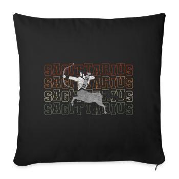 Horoscope Zodiac Symbol Star - Sofa pillowcase 17,3'' x 17,3'' (45 x 45 cm) - black - Front
