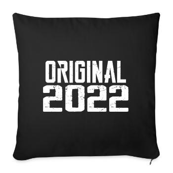 2022 Vintage Retro Anniversary Gift 2022 - Sofa pillowcase 17,3'' x 17,3'' (45 x 45 cm) - black - Front