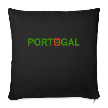 PORTUGAL Verde - Housse de coussin décorative 45 x 45 cm - noir - Devant