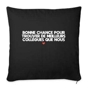 Man Humor Co-worker Departure Gift - Sofa pillowcase 17,3'' x 17,3'' (45 x 45 cm) - black - Front