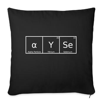 Ayse Name First Name Chemistry Periodic Table Elements - Sofa pillowcase 17,3'' x 17,3'' (45 x 45 cm) - black - Front
