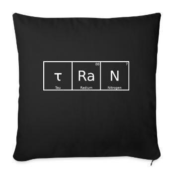 Tran Name Vorname Chemie Periodensystem Elemente - Sofakissenbezug 45 x 45 cm - Schwarz - Vorne