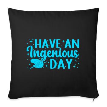 Artiste cool avoir un cadeau de peintre ingénieux - Housse de coussin décorative 45 x 45 cm - noir - Devant