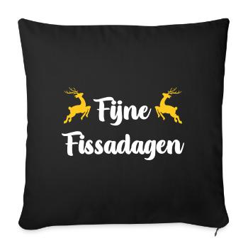 Jours heureux Fissa - Housse de coussin décorative 45 x 45 cm - noir - Devant